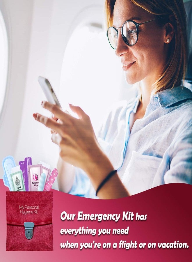 pH Advantage Portable Period Kit: Essential Period Pouch for Teen Girls in School, Travel, and Daily Use - Ideal for Parents, Schools, Churches, Businesses, and Homeless Outreach - Pink (Menstrual Kit, 1) - Image 5